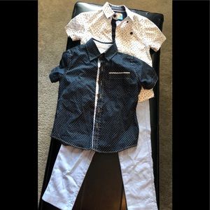 Shirt sleeve polo set with pant